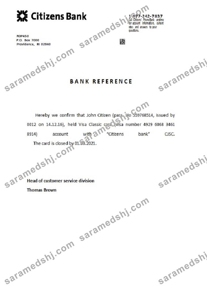 USA_Citizens Bank_closure reference
